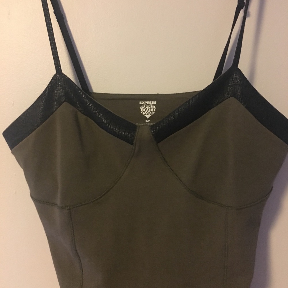 !! SOLD !! Express faux leather trimmed tank - Picture 7 of 8